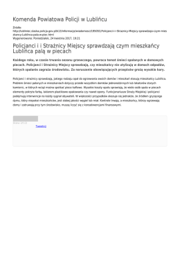Generuj PDF - Komenda Powiatowa Policji w Lublińcu