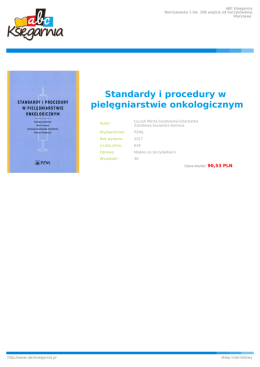 Standardy i procedury w pielęgniarstwie