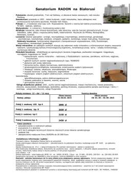 Sanatorium RADON na Białorusi