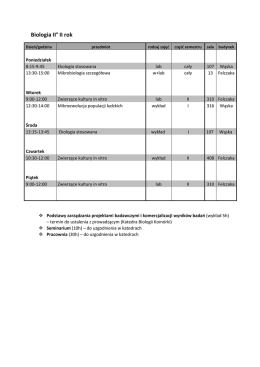 Biologia IIst II rok