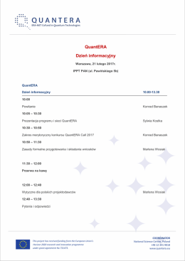 QuantERA Dzień informacyjny