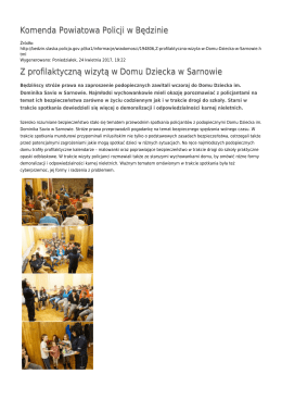 Generuj PDF - Komenda Powiatowa Policji w Będzinie