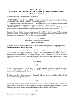 &bdquo;MIASTO WOLBROM&rdquo;.