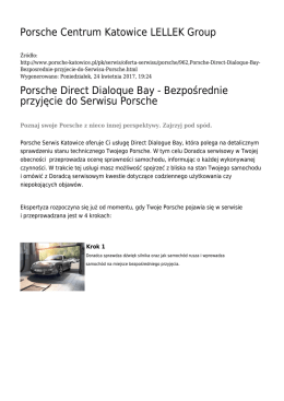 Porsche Direct Dialoque Bay - Bezpośrednie