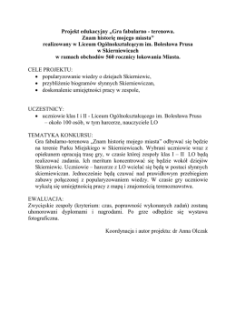 czytaj całość - LO im. Bolesława Prusa w Skierniewicach