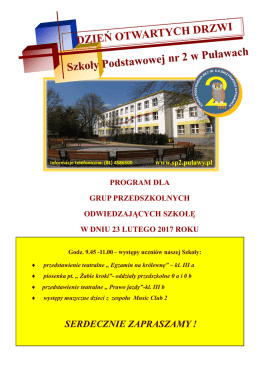 zobacz - Szkoła Podstawowa nr 2 w Puławach