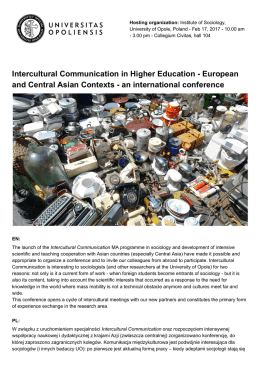 Intercultural Communication in Higher Education