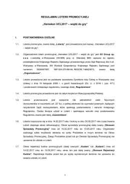 Regulamin - heineken.com.pl