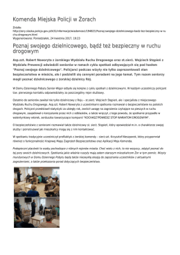 Generuj PDF - Komenda Miejska Policji w Żorach