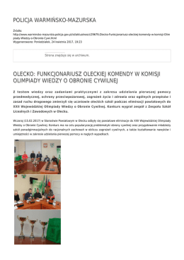Generuj PDF - Policja Warmińsko