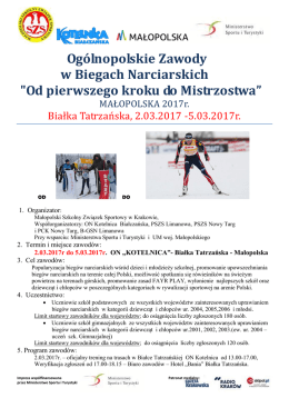 Ogólnopolskie IMS i Gimnazjada - BIAŁKA TATRZAŃSKA