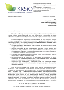 Znak sprawy: KRSiO/17/2017 Warszawa, 16