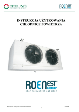 instrukcja użytkowania chłodnice powietrza