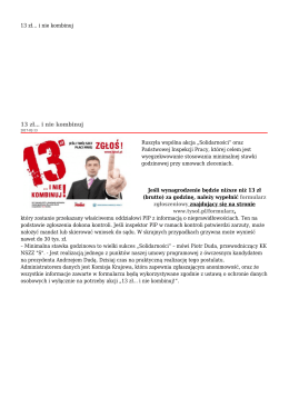 13 zł… i nie kombinuj