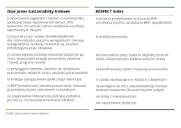 Dow Jones Sustainabilty Indexes RESPECT Index