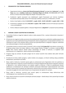 REGULAMIN KONKURSU