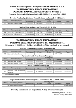Prywatne Poradnie Specjalistyczne os. Urocze 2 i os - Mark-Med
