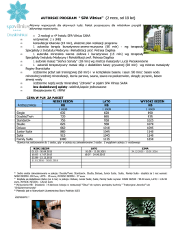 AUTORSKI PROGRAM `` SPA Vilnius`