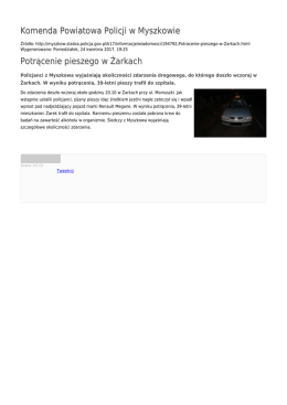 Generuj PDF - Komenda Powiatowa Policji w Myszkowie