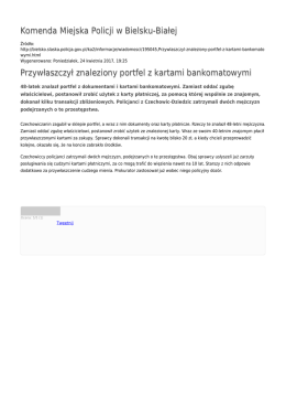 Generuj PDF - Komenda Miejska Policji w Bielsku