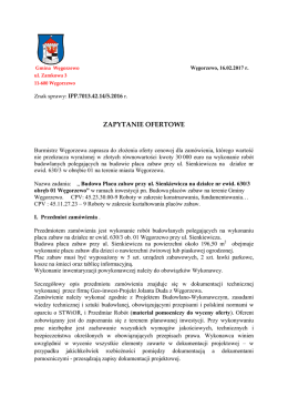 ZAPYTANIE OFERTOWE