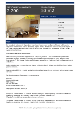 Wydruk oferty PDF - PÓŁNOC Nieruchomości