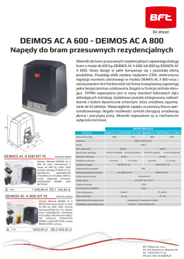 Karta katalogowa DEIMOS AC