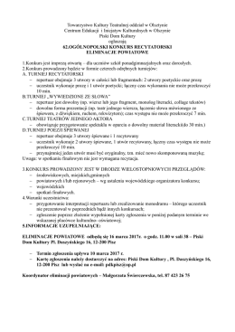Regulamin 62 OKR - Piski Dom Kultury