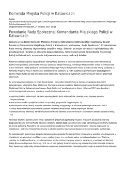 Generuj PDF - Komenda Miejska Policji w Katowicach