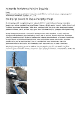 Generuj PDF - Komenda Powiatowa Policji w Będzinie