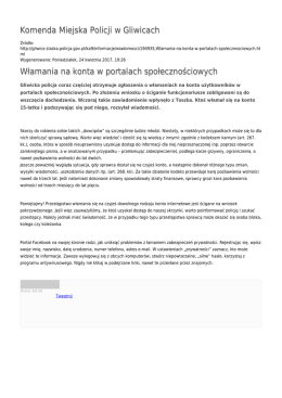 Generuj PDF - Komenda Miejska Policji w Gliwicach