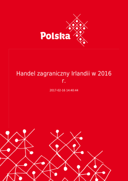 Handel zagraniczny Irlandii w 2016 r.
