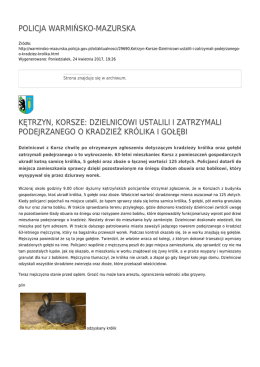 policja warmińsko-mazurska kętrzyn, korsze: dzielnicowi ustalili i