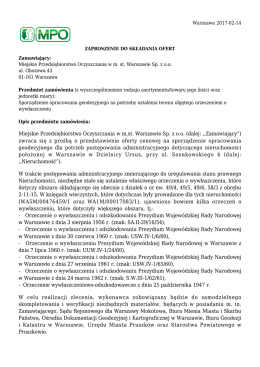 Sporządzenie opracowania geodezyjnego na