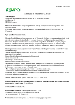 Wykonanie dokumentacji rozbudowy budynku