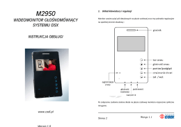 Monitor M2950 instrukcja obsługi