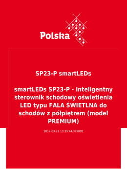 SP23-P smartLEDs Inteligentny sterownik schodowy smartLEDs