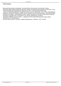 Informacja - Gmina Maków