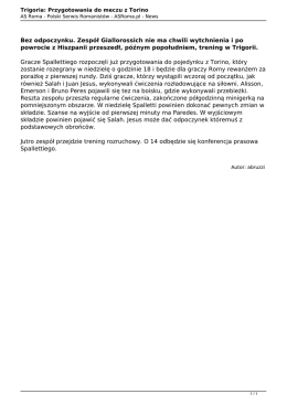 Wersja PDF - AS Roma.pl