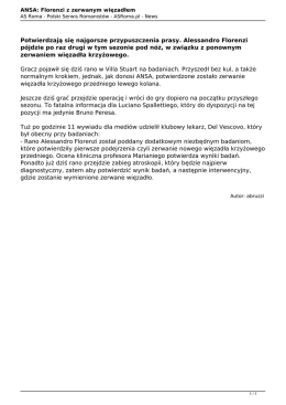 Wersja PDF - AS Roma.pl