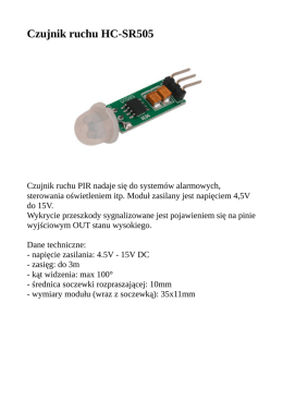 Czujnik ruchu HC-SR505