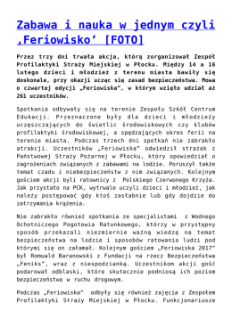 Zabawa i nauka w jednym czyli ‚Feriowisko` [FOTO]