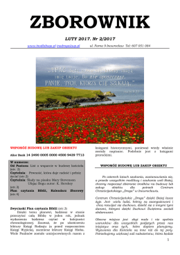 Zborowy biuletyn informacyjny - Centrum Chrześcijańskie "DROGA"