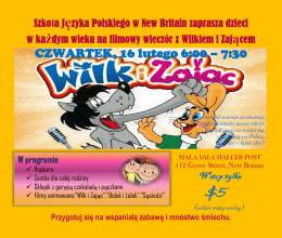 16 lutego - wieczor filmowy