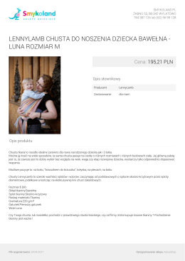 lennylamb chusta do noszenia dziecka bawełna - luna