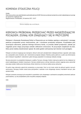 Generuj PDF - Komenda Stołeczna Policji