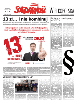 pobierz najnowszy numer - Solidarność Wielkopolska