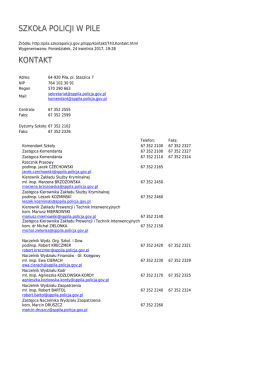 Generuj PDF - Szkoła Policji w Pile