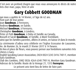 Gary Cobbett GOODMAN