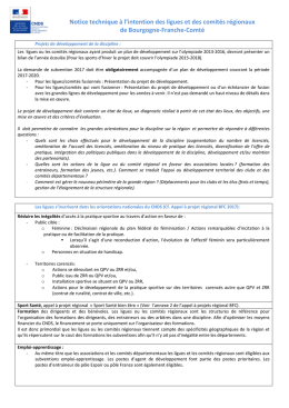 Notice technique Structures r&eacute;gionales BFC 2017